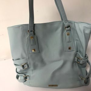 Blue shoulder purse